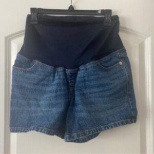 Isabel Over Belly MIDI Maternity Shorts / Size 6 / NWOT